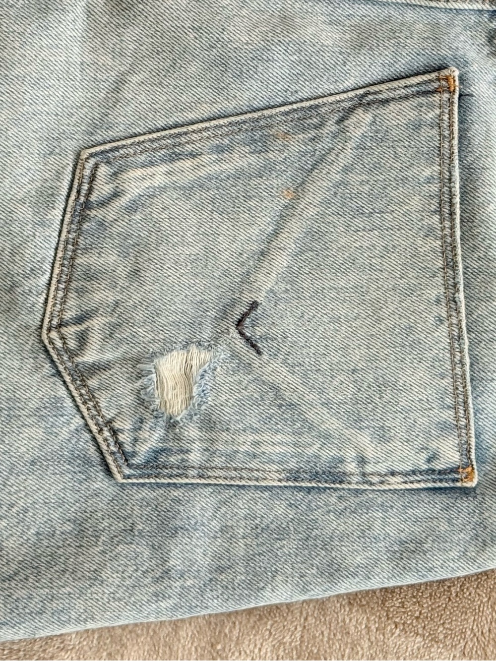 Hudson Denim skirt, blue color, shattered size 26 - Picture 5 of 11